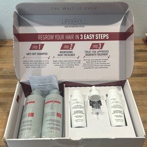 LifeCell Hair Restoration Set for Men ~ Shampoo, Conditioner & Topical Solution